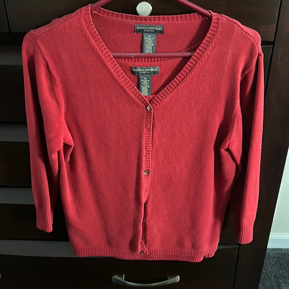 Matching cotton tank & sweater
